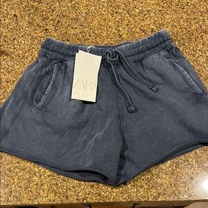 Zara Women's Charcoal Athletic Shorts